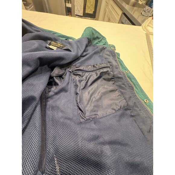 Gary Player Black Knight Men's Golf Windbreaker Jacket Size L Blue Multi Pocket - Picture 10 of 12